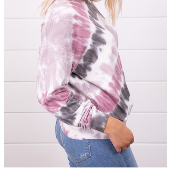 YOUNG FABULOUS & BROKE RAYON JERSEY TIE DYE SWEATSHIRT - Picture 2 of 6